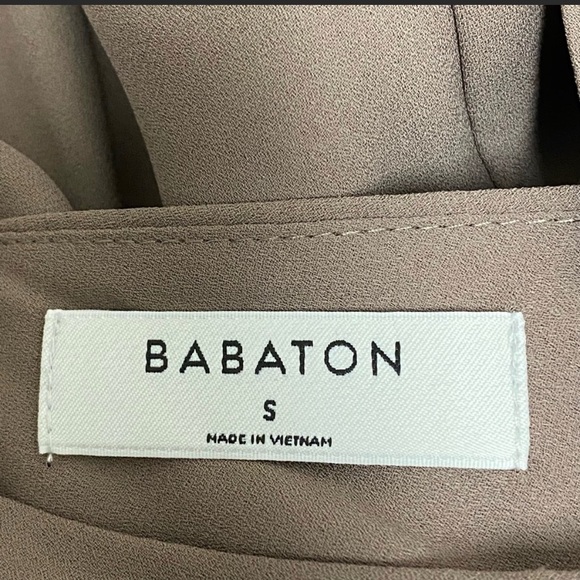 Babaton Maximillian Belted Sleeveless Wide Leg Jumpsuit Taupe - Picture 3 of 6